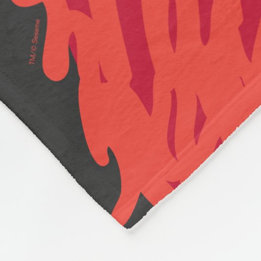Sesamstraße | Personalisiert Elmo Big Face Fleecedecke (Ecke)