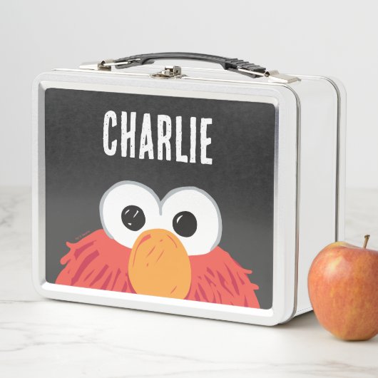 Sesamstraße | Personalisiert Elmo Big Face Metall Brotdose (Beispiel)