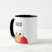 Sesamstraße | Personalisiert Elmo Big Face Tasse (Vorderseite Links)