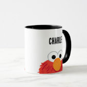 Sesamstraße | Personalisiert Elmo Big Face Tasse (VorderseiteRechts)