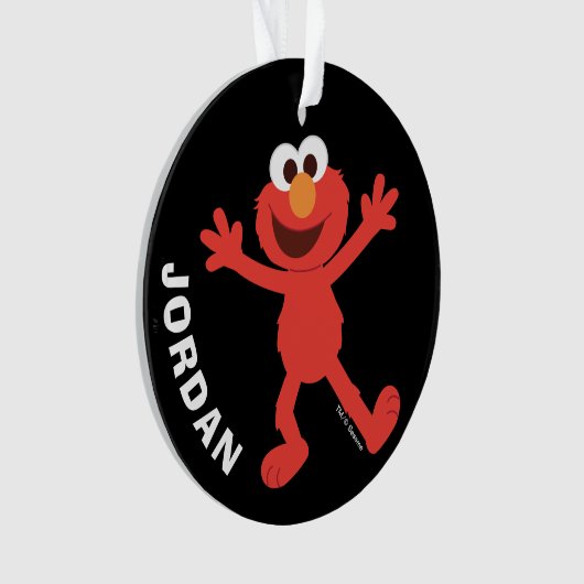 Sesamstraße | Personalisiert Elmo Ornament (Vorderseite)