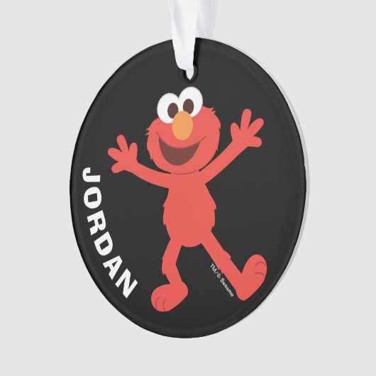 Sesamstraße | Personalisiert Elmo Ornament (Vorderseite)