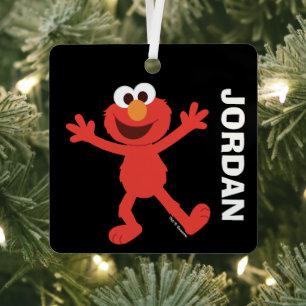 Sesamstraße Personalisiert Elmo Ornament Aus Metall