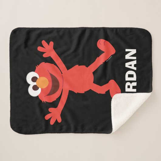 Sesamstraße | Personalisiert Elmo Sherpadecke (Vorderseite (Horizontal))