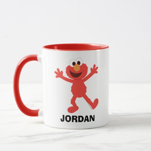 Sesamstraße | Personalisiert Elmo Tasse (Links)