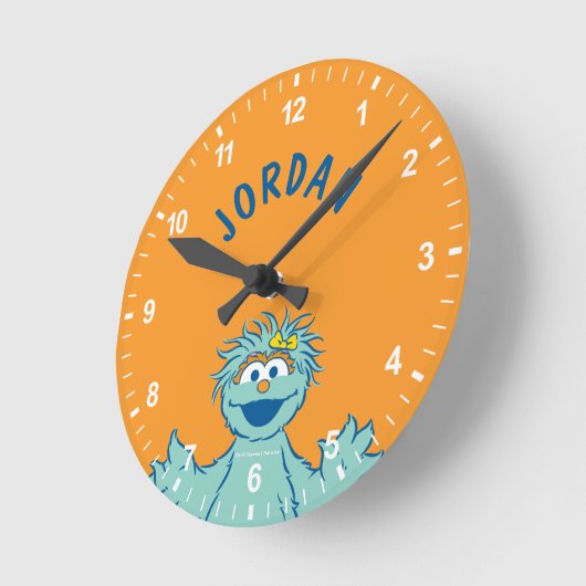 Sesamstraße | Personalisiert Rosita Runde Wanduhr (Winkel)