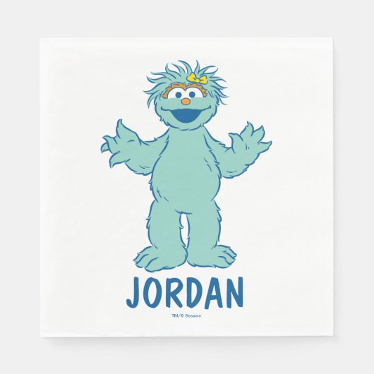 Sesamstraße | Personalisiert Rosita Serviette (Vorderseite)