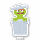 Sesamstraße | Personalisierter Oscar der Grouch Aufkleber (Vorderseite)