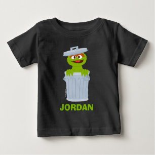 Sesamstraße Personalisierter Oscar der Grouch Baby T-shirt