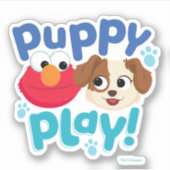 Sesamstraße | Puppy Play Elmo & Tango Aufkleber (Vorderseite)