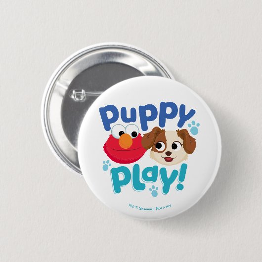 Sesamstraße | Puppy Play Elmo & Tango Button (Vorne & Hinten)
