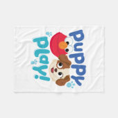 Sesamstraße | Puppy Play Elmo & Tango Fleecedecke (Vorderseite (Horizontal))