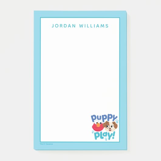 Sesamstraße | Puppy Play Elmo & Tango Post-it Klebezettel (Vorderseite)