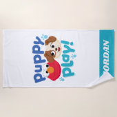 Sesamstraße | Puppy Play Elmo & Tango Strandtuch (Vorderseite)