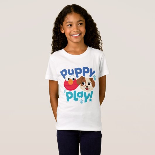 Sesamstraße | Puppy Play Elmo & Tango T-Shirt (Vorne ganz)