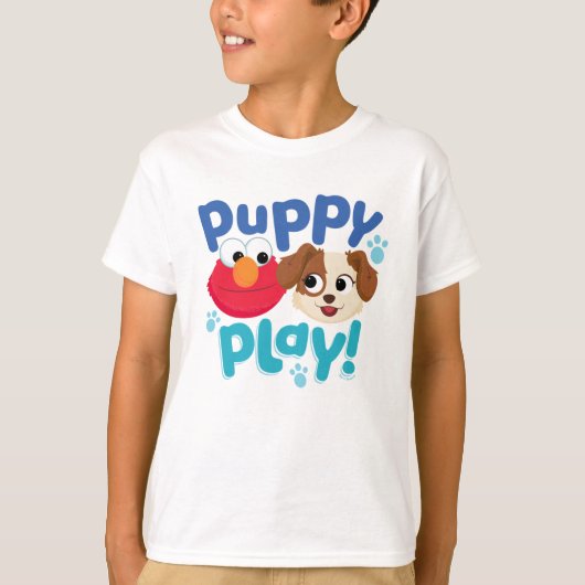 Sesamstraße | Puppy Play Elmo & Tango T-Shirt (Vorderseite)