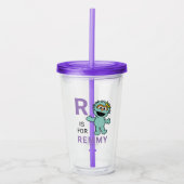 Sesamstraße | R für Rosita | Name hinzufügen Acryltrinkbecher (Vorderseite)