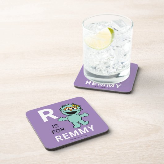 Sesamstraße | R für Rosita | Name hinzufügen Getränkeuntersetzer (Rechte Seite)