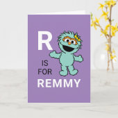 Sesamstraße | R für Rosita | Name hinzufügen Karte (Gelbe Blume)