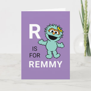 Sesamstraße R für Rosita Name hinzufügen Karte