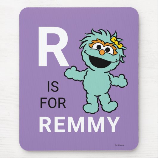 Sesamstraße | R für Rosita | Name hinzufügen Mousepad (Vorne)