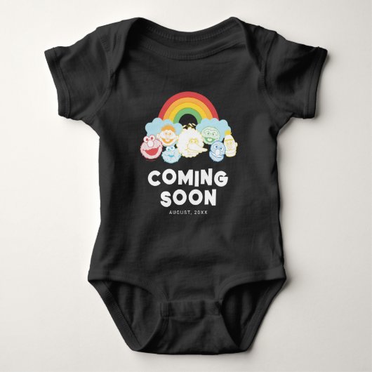 Sesamstraße | Regenbogen | Hallo, ich bin hier neu Baby Strampler (Vorderseite)
