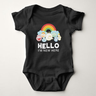 Sesamstraße   Regenbogen   Hallo, ich bin hier neu Baby Strampler