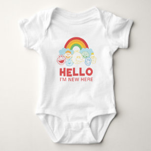 Sesamstraße   Regenbogen   Hallo, ich bin hier neu Baby Strampler
