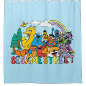 Sesamstraße | Regenbogenwelle Duschvorhang (Vorderseite)