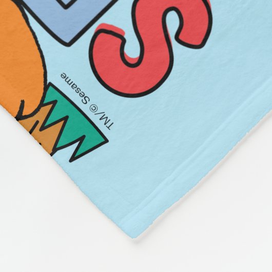 Sesamstraße | Regenbogenwelle Fleecedecke (Ecke)