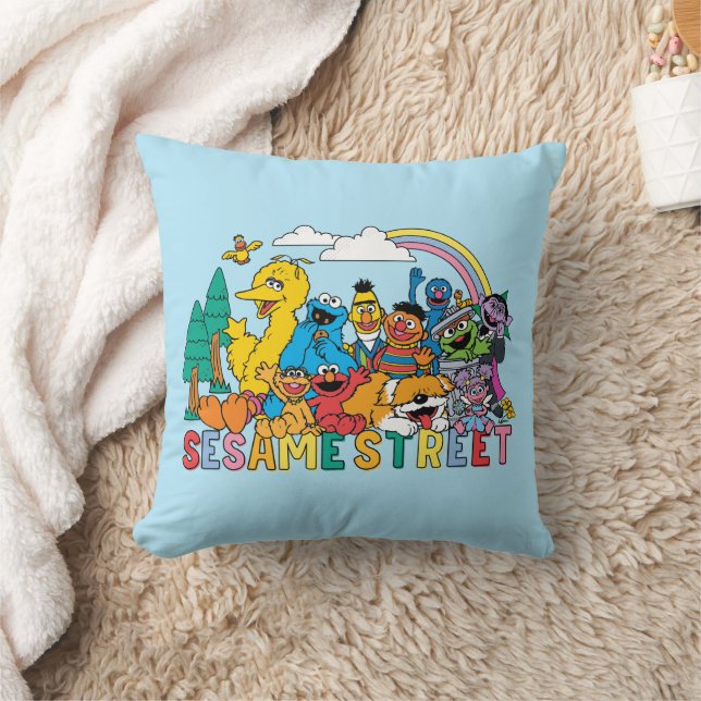 Sesamstraße | Regenbogenwelle Kissen (Decke)