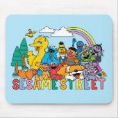 Sesamstraße | Regenbogenwelle Mousepad (Vorne)