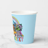 Sesamstraße | Regenbogenwelle Pappbecher (Rückseite)