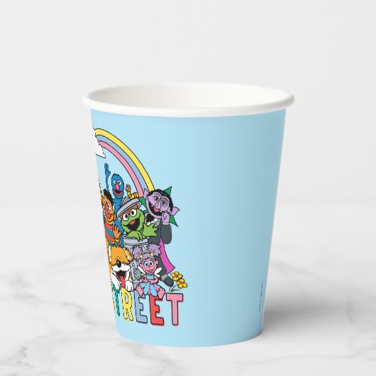 Sesamstraße | Regenbogenwelle Pappbecher (Rückseite)