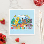 Sesamstraße | Regenbogenwelle Serviette (Beispiel)