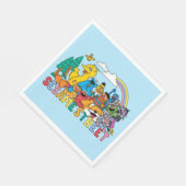 Sesamstraße | Regenbogenwelle Serviette (Ecke)