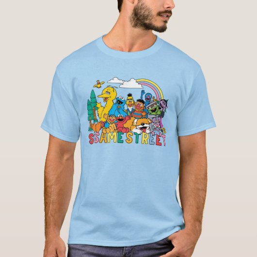 Sesamstraße | Regenbogenwelle T-Shirt (Vorderseite)