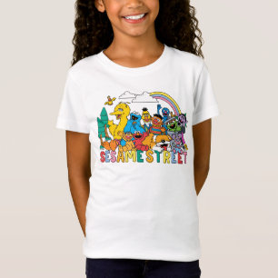 Sesamstraße   Regenbogenwelle T-Shirt