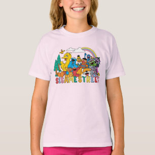 Sesamstraße Regenbogenwelle T-Shirt