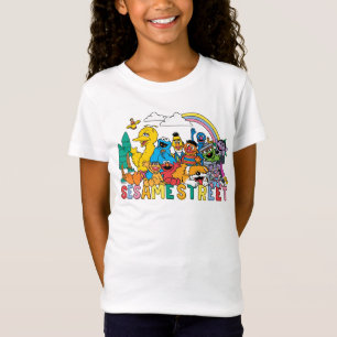 Sesamstraße Regenbogenwelle T-Shirt