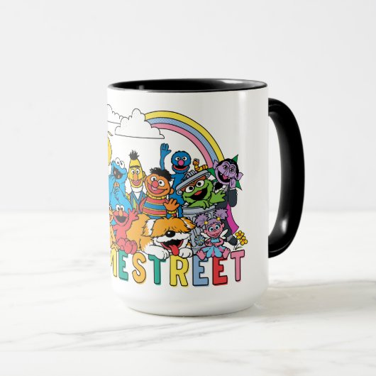 Sesamstraße | Regenbogenwelle Tasse (VorderseiteRechts)