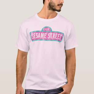 Sesamstraße Rosa Logo T-Shirt