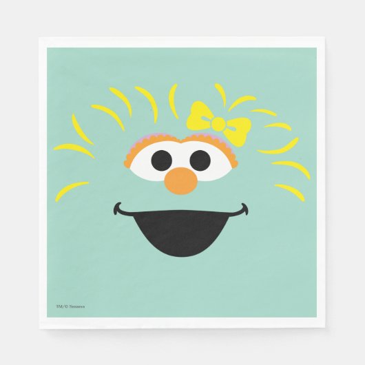 Sesamstraße | Rosita Face Art Serviette (Vorderseite)
