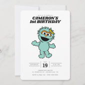 Sesamstraße Rosita - Geburtstag Einladung (Vorderseite)