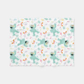 Sesamstraße | Rosita Music Scribble Pattern Fleecedecke (Vorderseite (Horizontal))