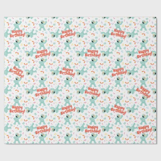 Sesamstraße | Rosita Music Scribble Pattern Geschenkpapier (Flach)