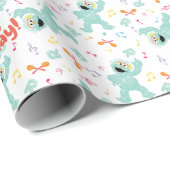Sesamstraße | Rosita Music Scribble Pattern Geschenkpapier (Rolleneckpunkt)