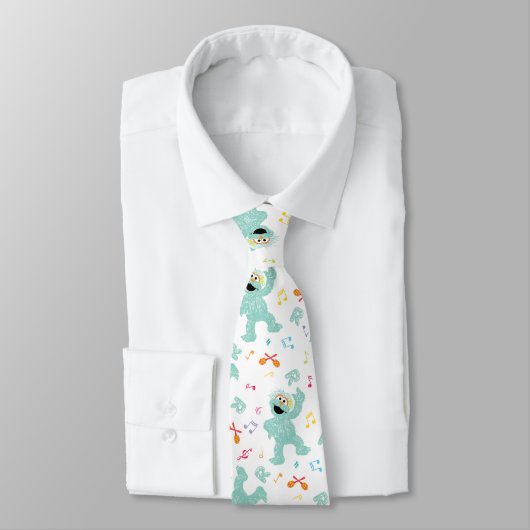 Sesamstraße | Rosita Music Scribble Pattern Krawatte (Gebunden)