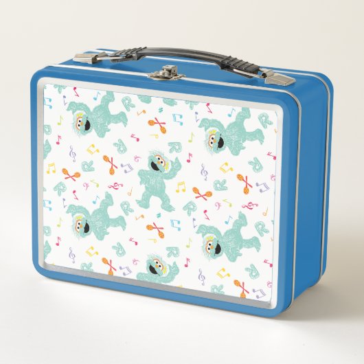 Sesamstraße | Rosita Music Scribble Pattern Metall Brotdose (Vorderseite)