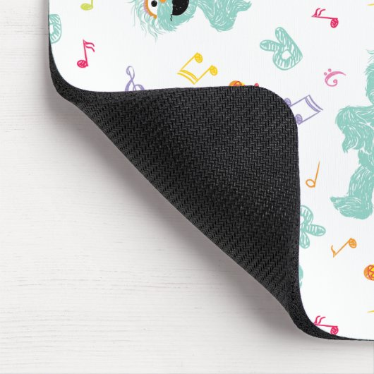 Sesamstraße | Rosita Music Scribble Pattern Mousepad (Ecke)